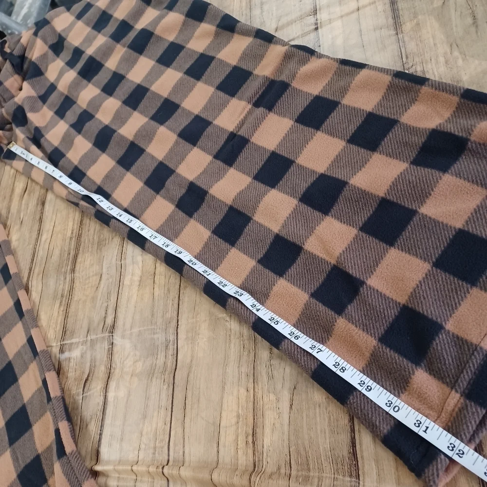 GOODFELLOW & CO Mens Tan NWT Sleepwear Plaid Buffalo Check Winter 3X Sweatpants - Picture 9 of 11